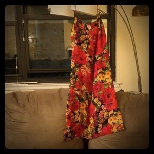 Aritzia Red Flower Slip Dress Size xxs.